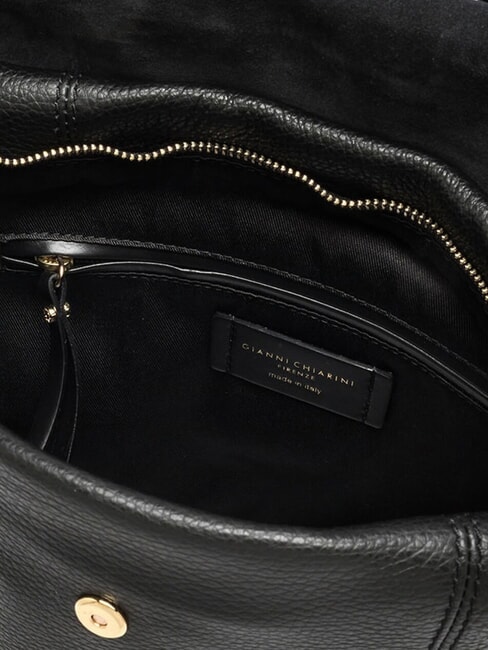 VICKY Zaino con taschino interno, in pelle Nero - Borse Donna