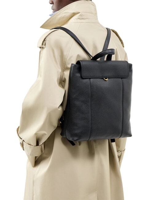 VICKY Zaino con taschino interno, in pelle Nero - Borse Donna