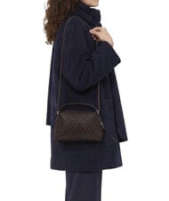 GIANNI CHIARINI ALIFA Borsa mini a mano con tracolla, in pelle espresso - Borse Donna - 5