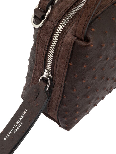 ALIFA Borsa mini a mano con tracolla, in pelle espresso - Borse Donna