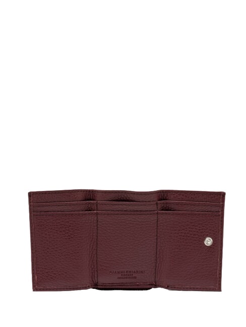 WALLETS GRAIN Portafoglio piccolo in pelle martellata antique ruby - Portafogli Donna