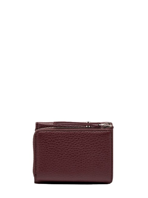 WALLETS GRAIN Portafoglio piccolo in pelle martellata antique ruby - Portafogli Donna