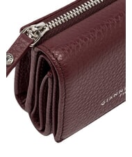 GIANNI CHIARINI WALLETS GRAIN Portafoglio piccolo in pelle martellata antique ruby - Portafogli Donna - 5