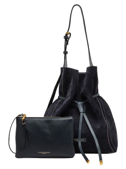 SIENNA Borsa a secchiello in pelle, a spalla notturno - Borse Donna