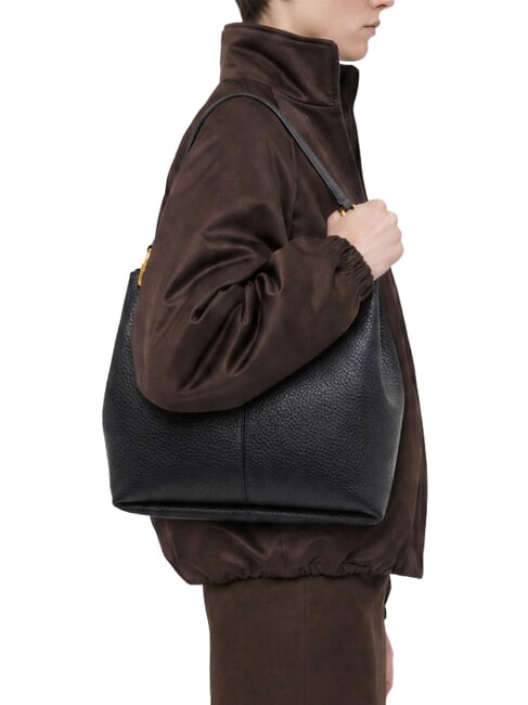 SANDRA Borsa a spalla con tracolla, in pelle notturno - Borse Donna