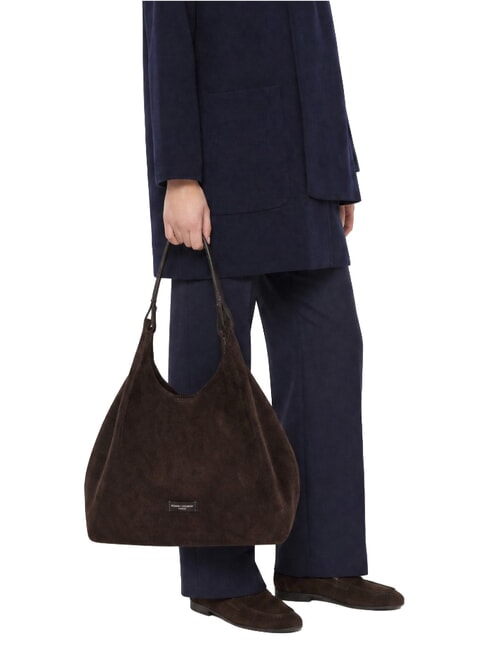 DUA Borsa a spalla, in pelle moka - Borse Donna