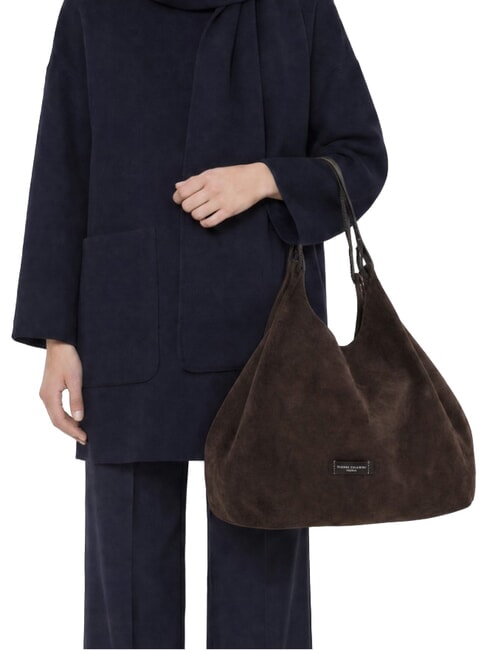 DUA Borsa a spalla, in pelle moka - Borse Donna