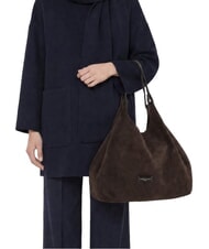GIANNI CHIARINI DUA Borsa a spalla, in pelle moka - Borse Donna - 8