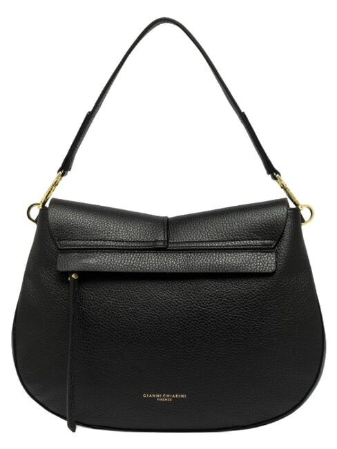 HELENA ROUND Borsa a spalla con tracolla, in pelle Nero - Borse Donna