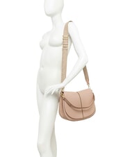 GIANNI CHIARINI HELENA ROUND Borsa a spalla con tracolla, in pelle Nero - Borse Donna - 5