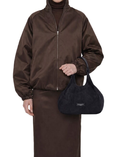DUA Borsa a spalla con tracolla, in pelle notturno - Borse Donna