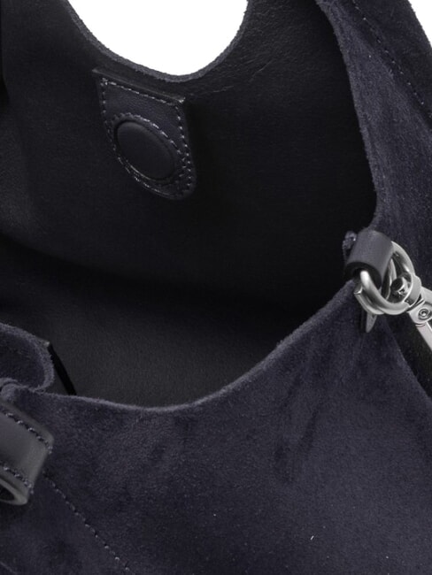 DUA Borsa a spalla con tracolla, in pelle notturno - Borse Donna