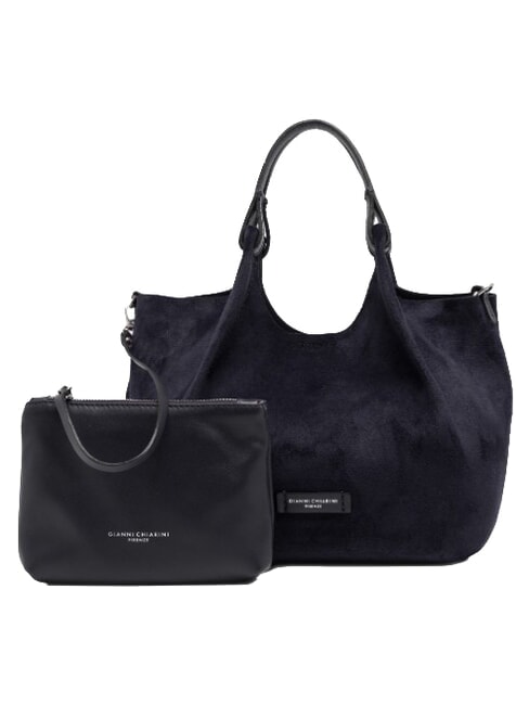 DUA Borsa a spalla con tracolla, in pelle notturno - Borse Donna