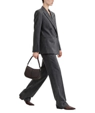 GIANNI CHIARINI HELENA ROUND Borsa a spalla con tracolla, in pelle espresso - Borse Donna - 2