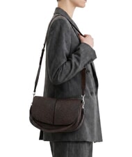 GIANNI CHIARINI HELENA ROUND Borsa a spalla con tracolla, in pelle espresso - Borse Donna - 5