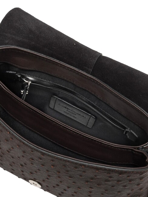 HELENA ROUND Borsa a spalla con tracolla, in pelle espresso - Borse Donna