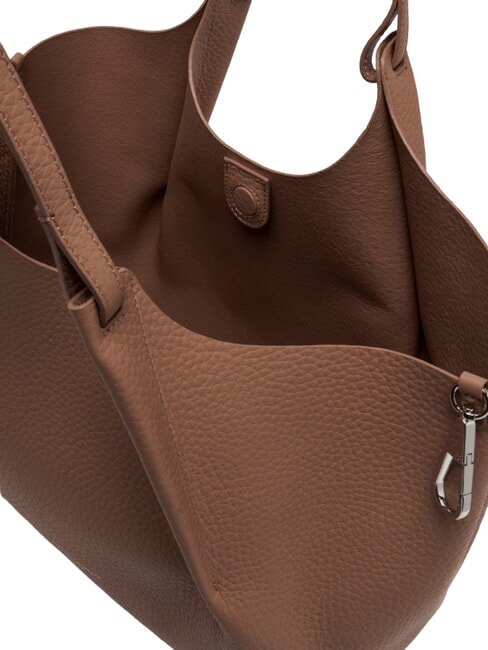 DUA Borsa a spalla grande in pelle noce - Borse Donna