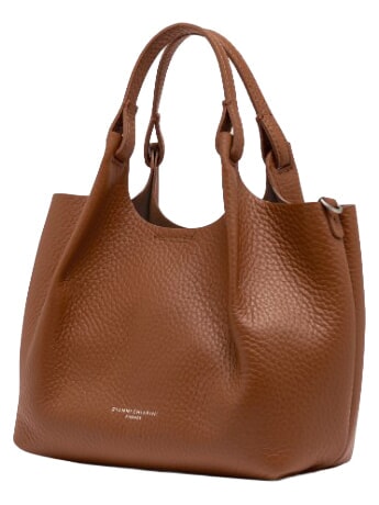 DUA Borsa a spalla, in pelle noce - Borse Donna