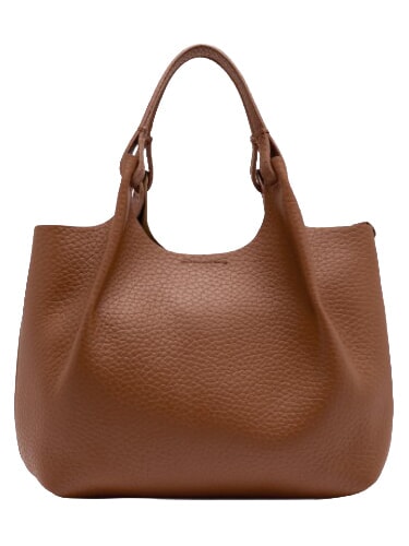 DUA Borsa a spalla, in pelle noce - Borse Donna