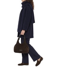 GIANNI CHIARINI DUA Borsa a spalla con tracolla, in pelle moka - Borse Donna - 2