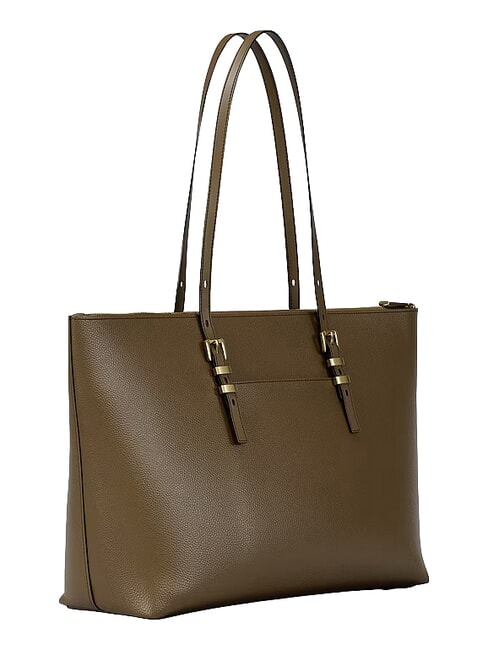 QUINN Borsa shopping a spalla, in pelle loden - Borse Donna