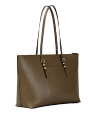 MICHAEL KORS QUINN Borsa shopping a spalla, in pelle loden - Borse Donna - 3