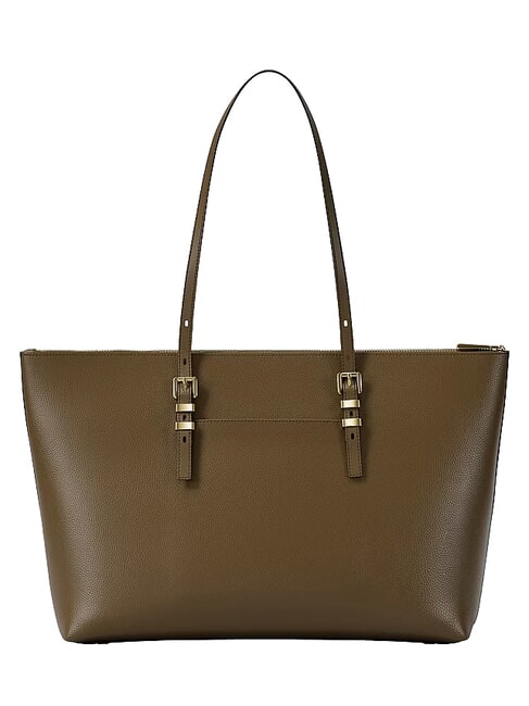 QUINN Borsa shopping a spalla, in pelle loden - Borse Donna