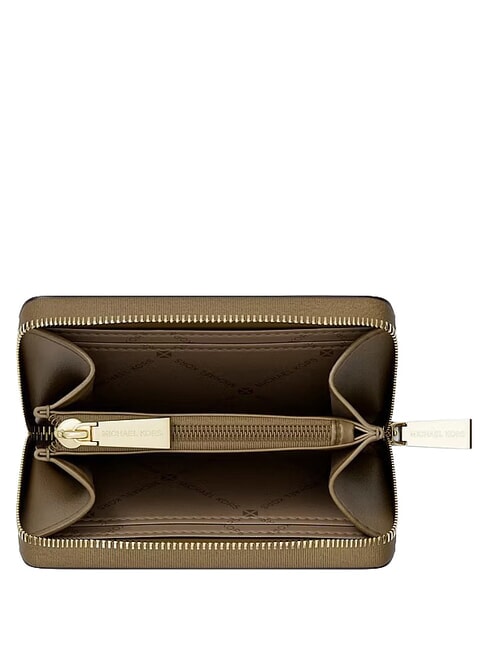 JET SET Portacarte in pelle con portamonete loden - Portafogli Donna