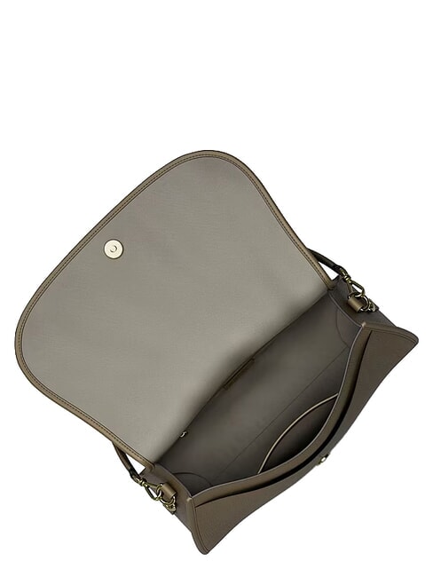 HOLMES Borsa a spalla, con tracolla, in pelle loden - Borse Donna