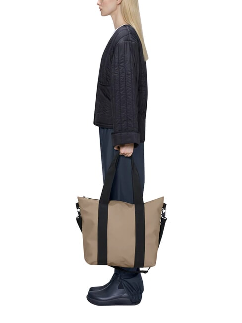 TOTE BAG MINI Borsa impermeabile beige - Borse Donna