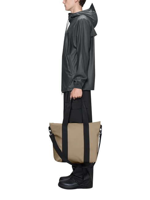 TOTE BAG MINI Borsa impermeabile beige - Borse Donna