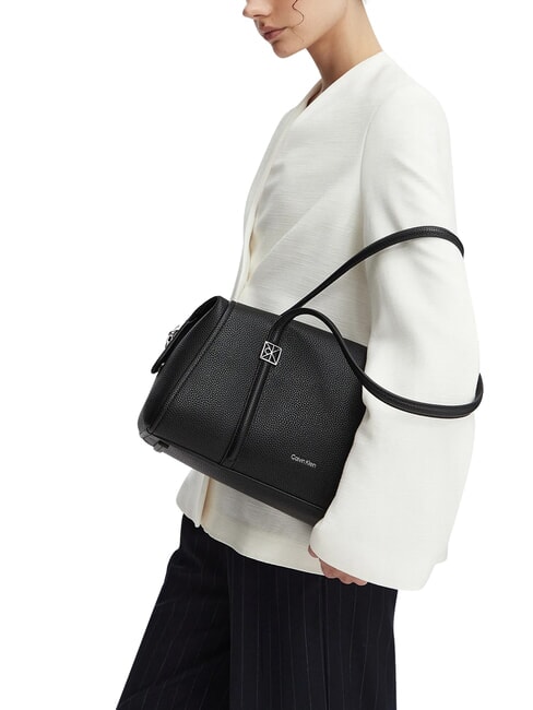 EMBLEM HW Borsa a spalla na black - Borse Donna