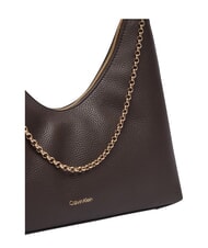 CALVIN KLEIN EMBLEM HW Borsa a spalla delicioso/antique silver - Borse Donna - 5