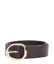 TOMMY HILFIGER TH SCULPT Cintura in pelle fondant brown - Cinture - 3