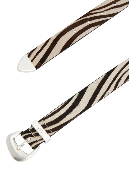 TJW ZEBRA Cintura in cavallino newsprint - Cinture