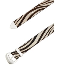 TOMMY HILFIGER TJW ZEBRA Cintura in cavallino newsprint - Cinture - 3