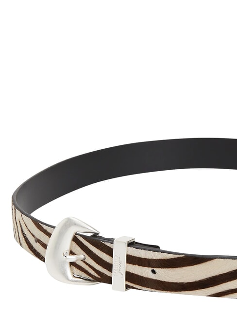 TJW ZEBRA Cintura in cavallino newsprint - Cinture