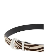 TOMMY HILFIGER TJW ZEBRA Cintura in cavallino newsprint - Cinture - 4