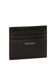 CALVIN KLEIN HARDWARE EMBLEM PEBB Portacard piatto in pelle delicioso/antique silver - Portafogli Donna - 2
