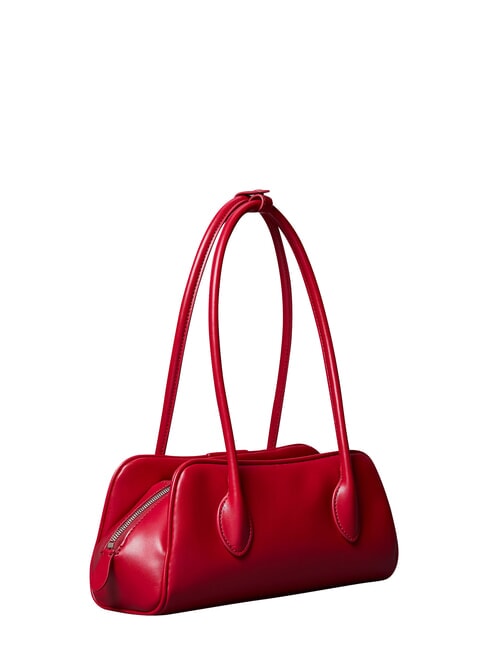 EMBOSSED LOGO BUSINE Bauletto a spalla bordeaux wine - Borse Donna