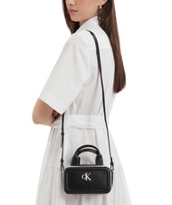 CALVIN KLEIN CONTRAST CK Mini Bag a mano, con tracolla na black - Borse Donna - 2