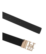 TOMMY HILFIGER TH LOGO Cintura doubleface in pelle - Cinture
