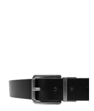 CALVIN KLEIN CASUAL ROLLER Cintura reversibile in pelle black/ck dark brown/antique s - Cinture - 3