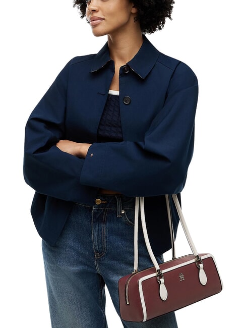 TH GRACE Borsa a spalla velvet maroon - Borse Donna