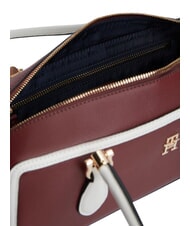 TOMMY HILFIGER TH GRACE Borsa a spalla velvet maroon - Borse Donna - 4