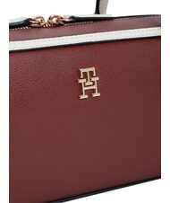 TOMMY HILFIGER TH GRACE Borsa a spalla velvet maroon - Borse Donna - 5