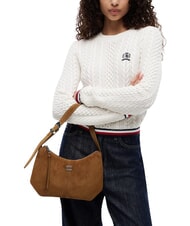 TOMMY HILFIGER TJW SLOUCHY Borsa a spalla, in pelle scamosciata dark highland khaki - Borse Donna - 2