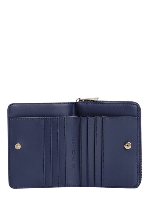 TH ICON Portafoglio Zip Around piccolo blue mono - Portafogli Donna