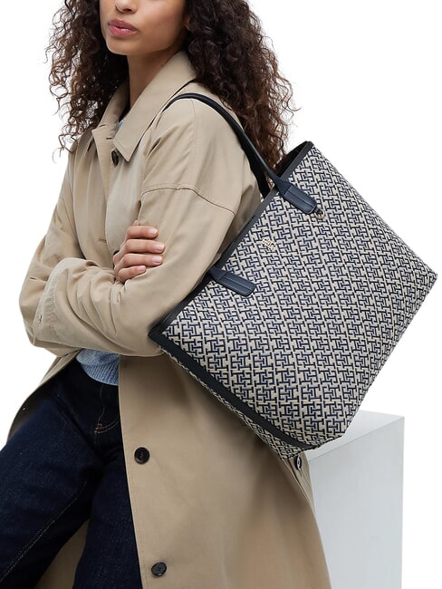 TH ICON Shopper a spalla blue mono - Borse Donna