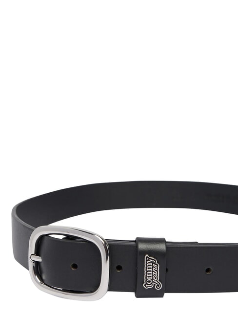 TJW OVAL Cintura in pelle black - Cinture
